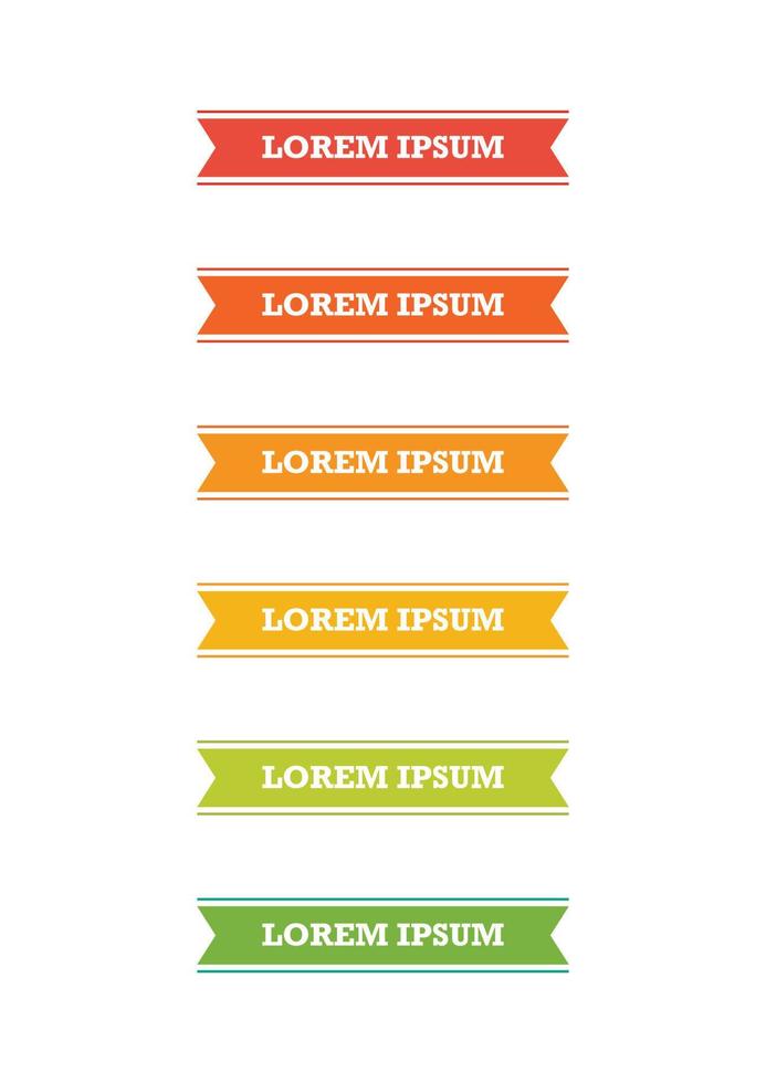 Colorful document headlines template vector