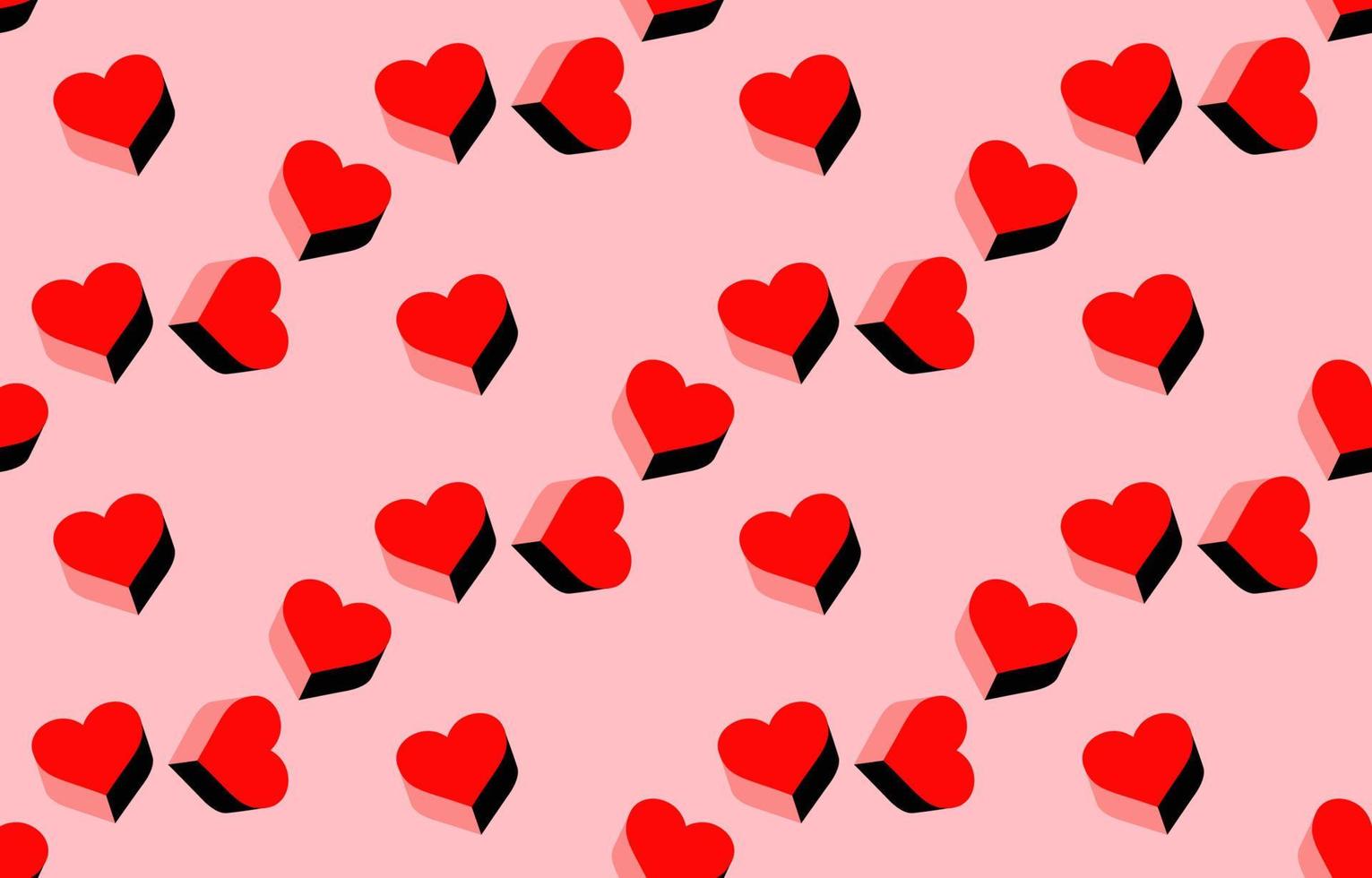 Seamless hearts pattern. Ready template for design, postcards, print, poster, party, Valentine's day, vintage textile, Vector, Art, wallpaper, background. vector