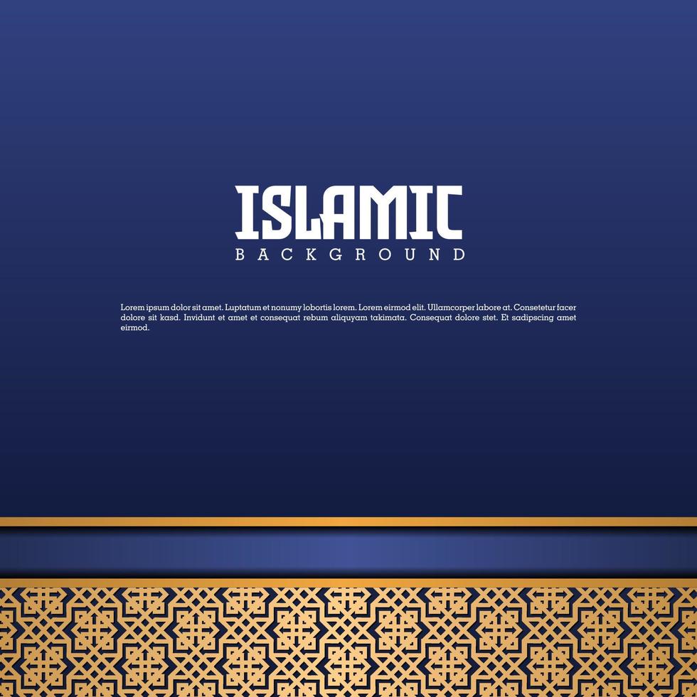 islamic greeting ramadan kareem card design background with modern ornament vector