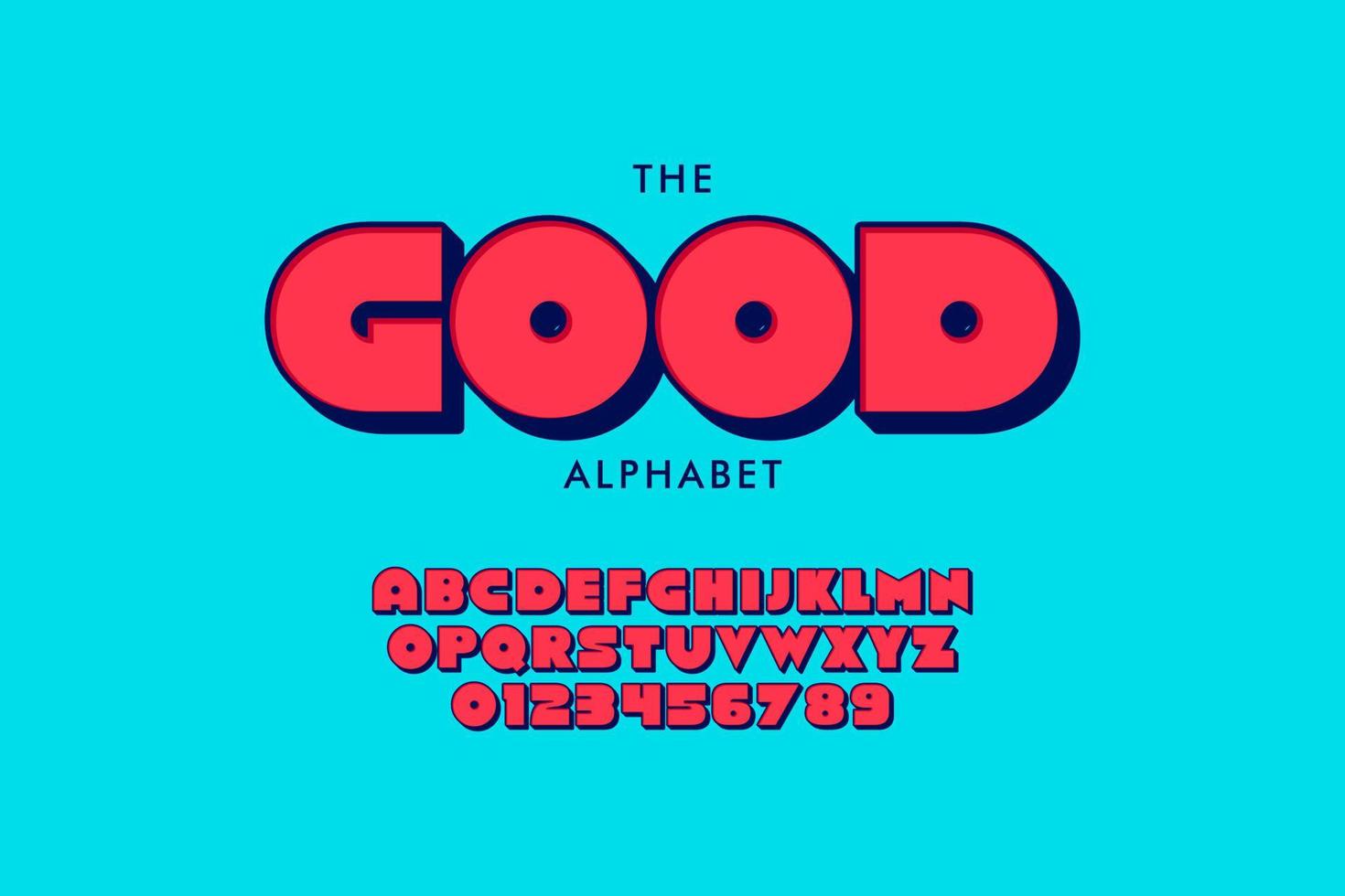 simple and colorful kids alphabet font. childsh typeface. modern alphabet design vector