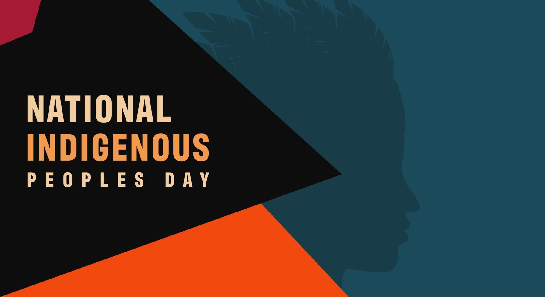 Indigenous Peoples Day. Template illustration design for background