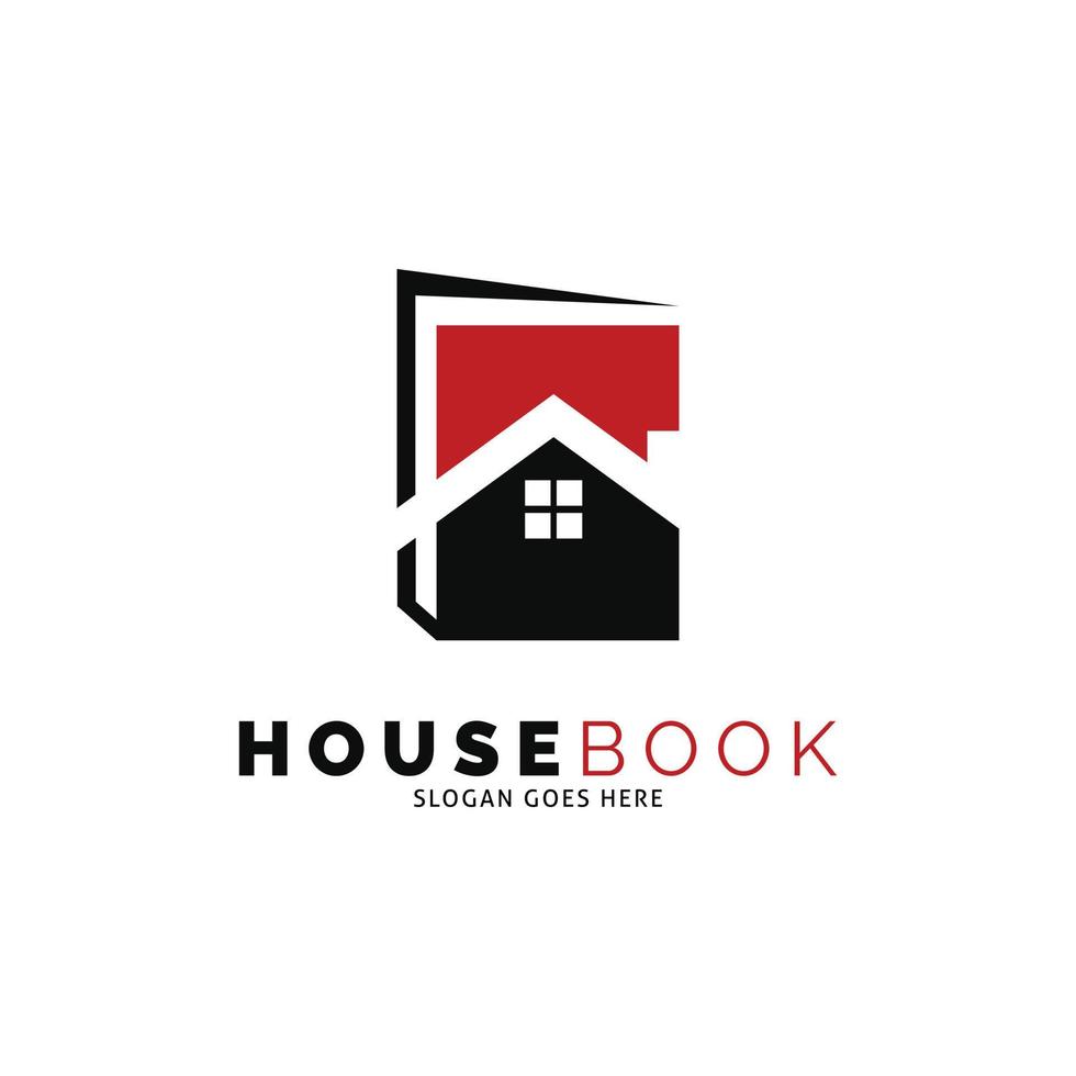 House Book Icon Vector Logo Template Illustration Design