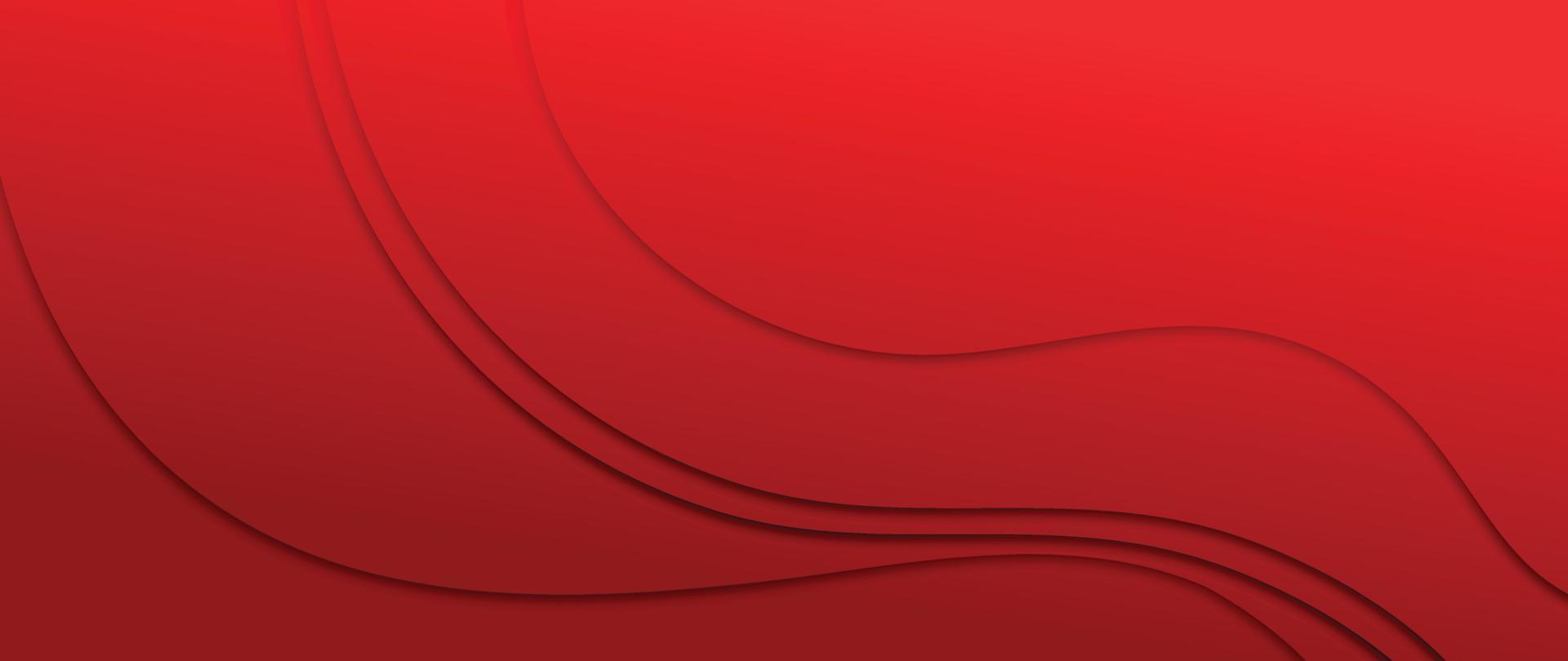 vector de fondo de patrón de estilo de lujo japonés y chino oriental. patrón de superposición de línea de onda oriental con fondo rojo degradado. ilustración de diseño de arte abstracto para papel tapiz, tarjeta, póster.