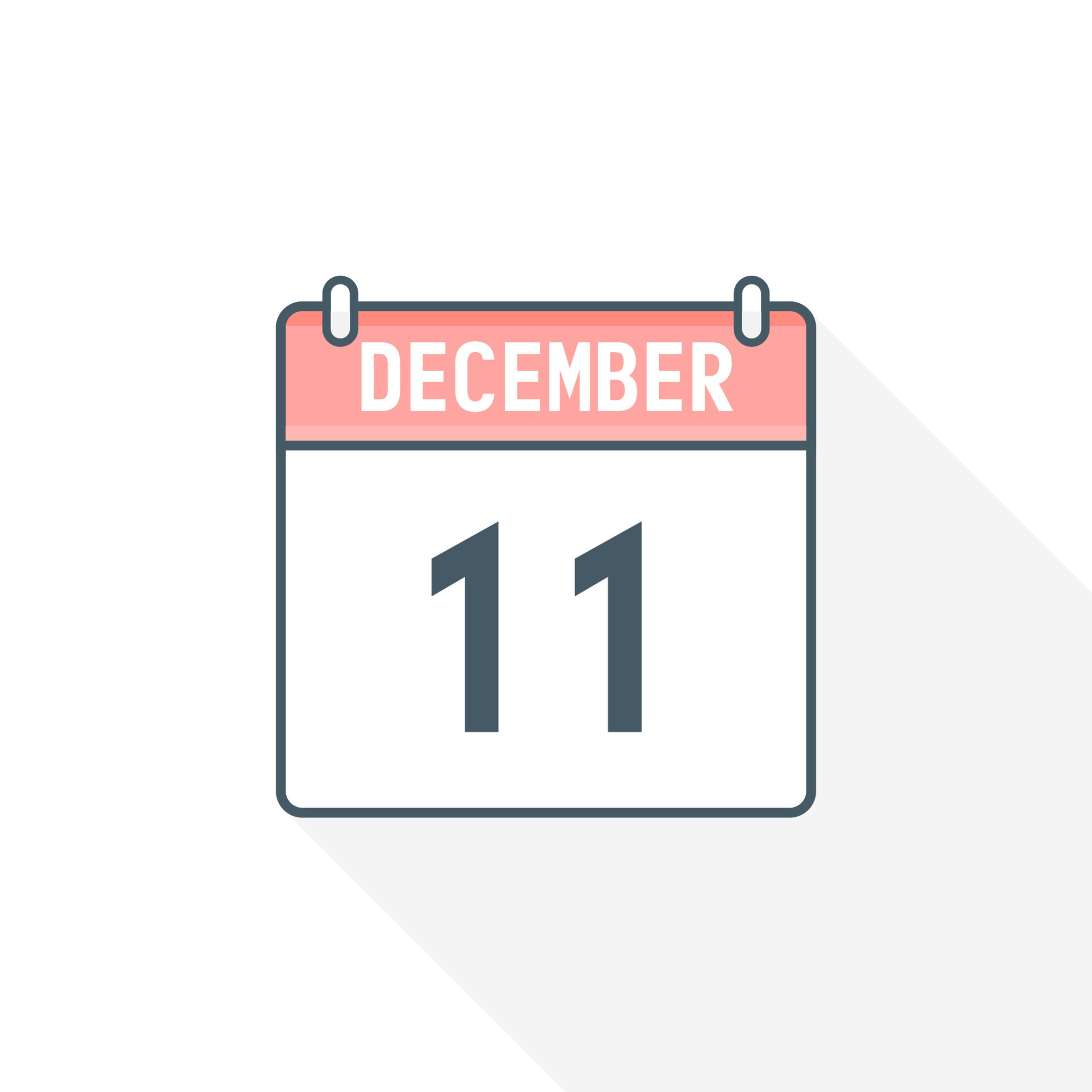 11th December calendar icon December 11 calendar Date Month icon 11th December calendar icon December 11 calendar Date Month icon