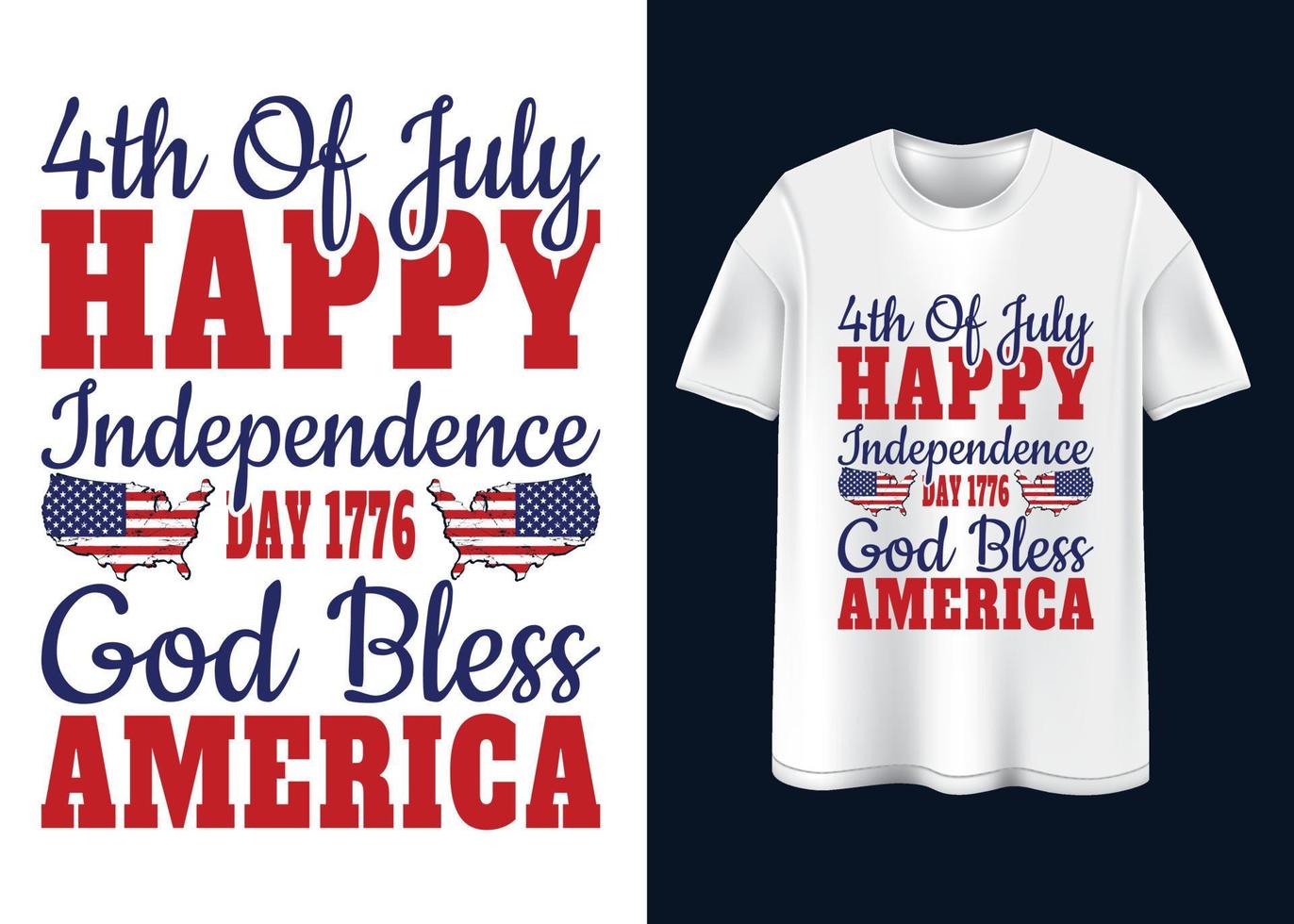 Happy Independence Day T-shirt design vector