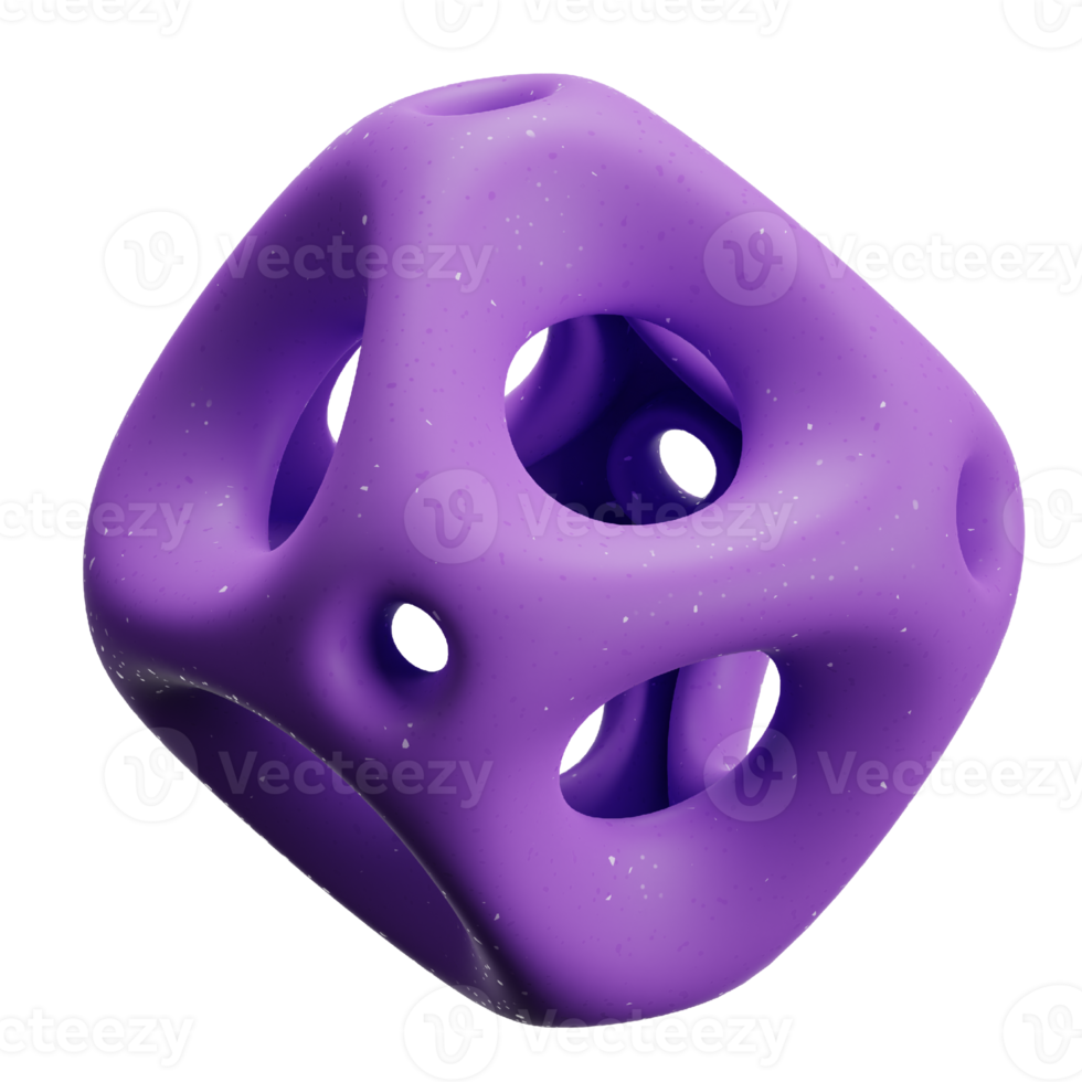 3d Abstract Shape Illustration for Decoration png