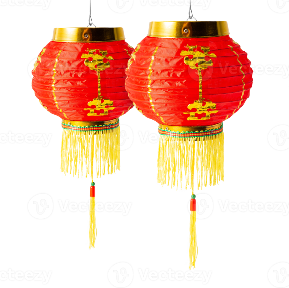 Hanging Chinese Lantern cutout, Png file