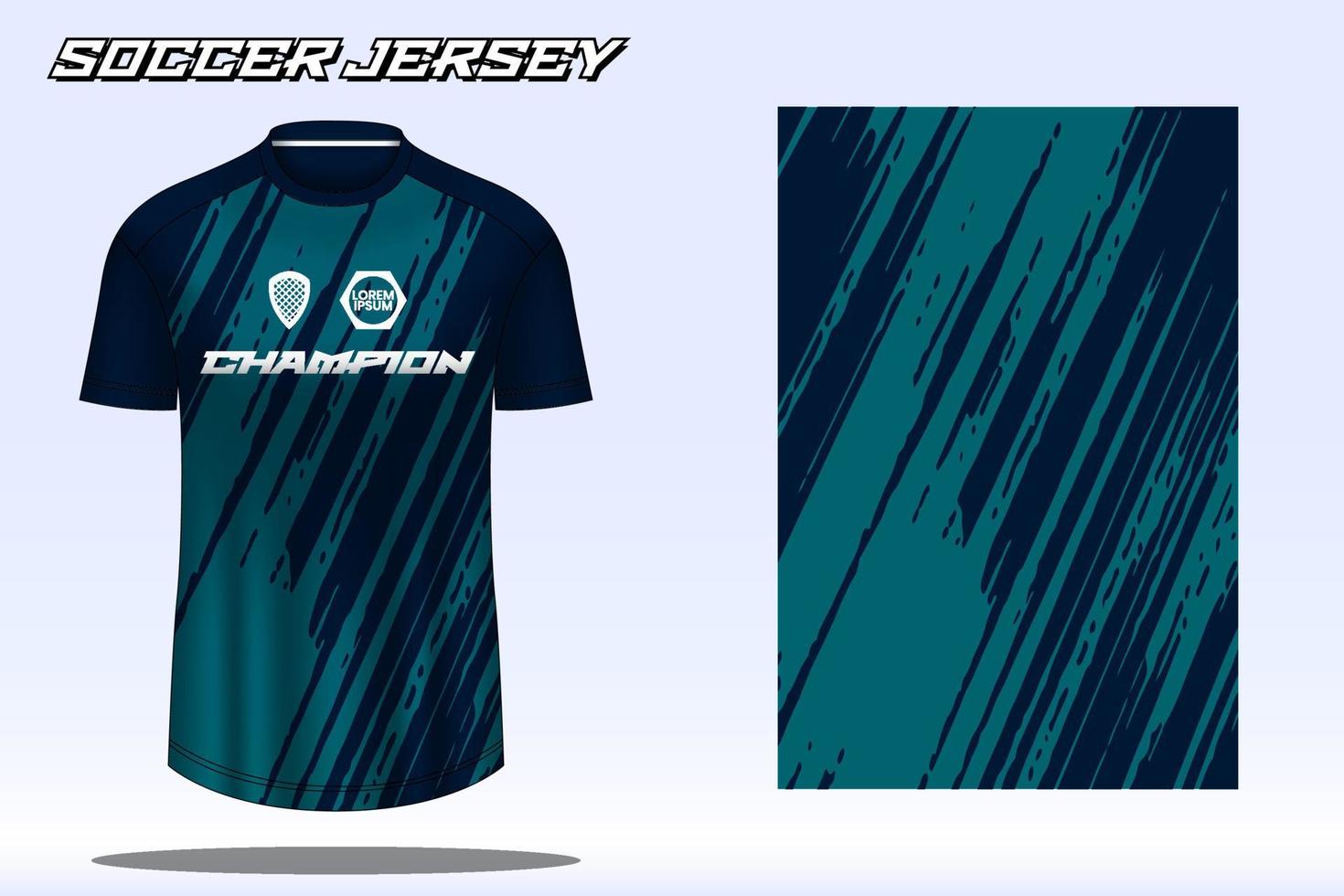 maqueta de diseño de camiseta deportiva de camiseta de fútbol para club de fútbol vector