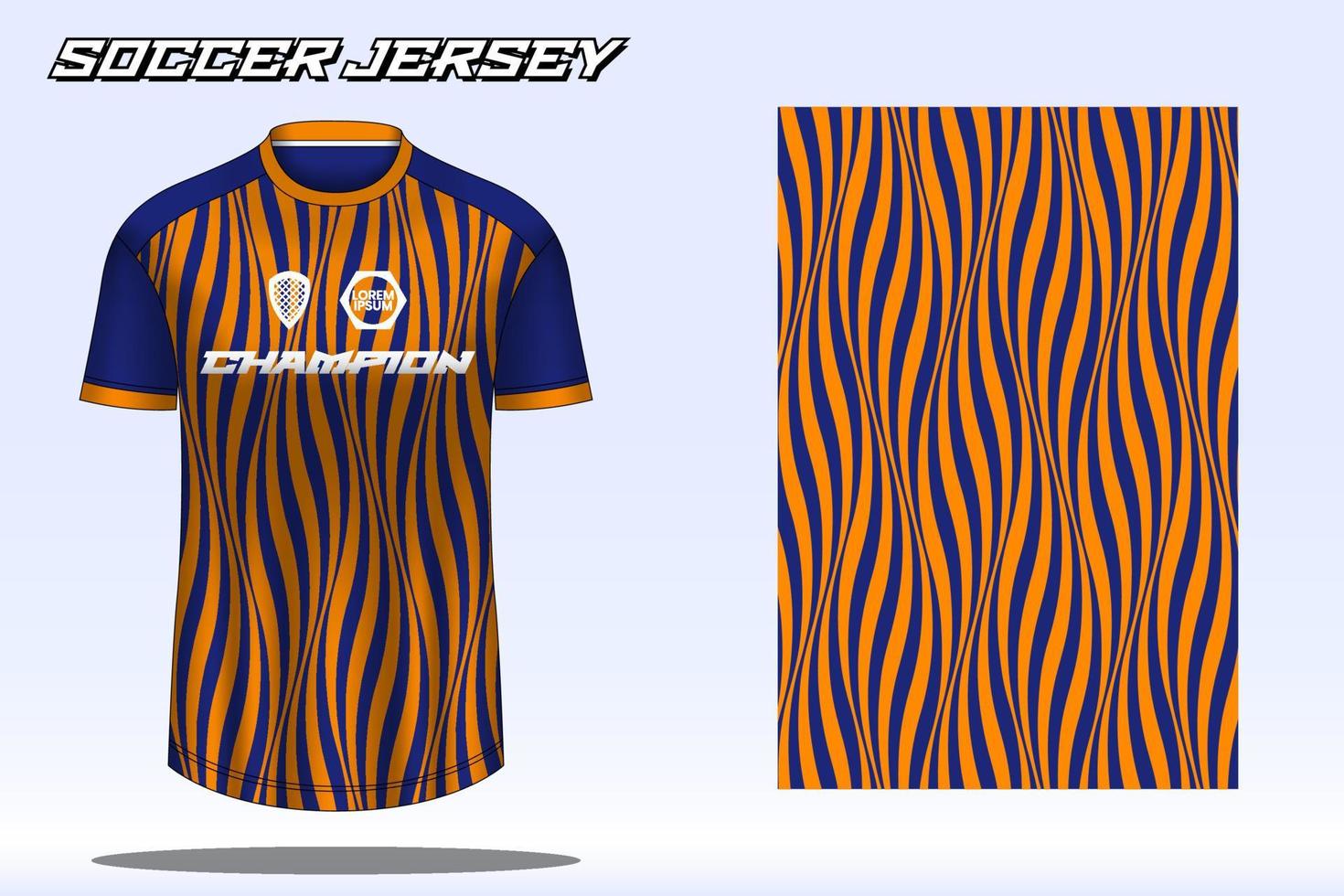 maqueta de diseño de camiseta deportiva de camiseta de fútbol para club de fútbol vector