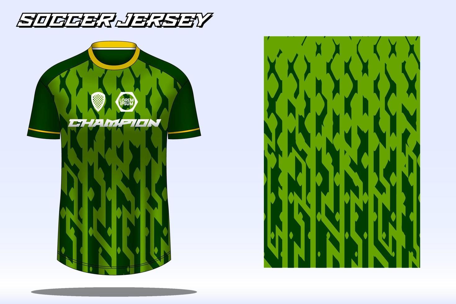 maqueta de diseño de camiseta deportiva de camiseta de fútbol para club de fútbol vector