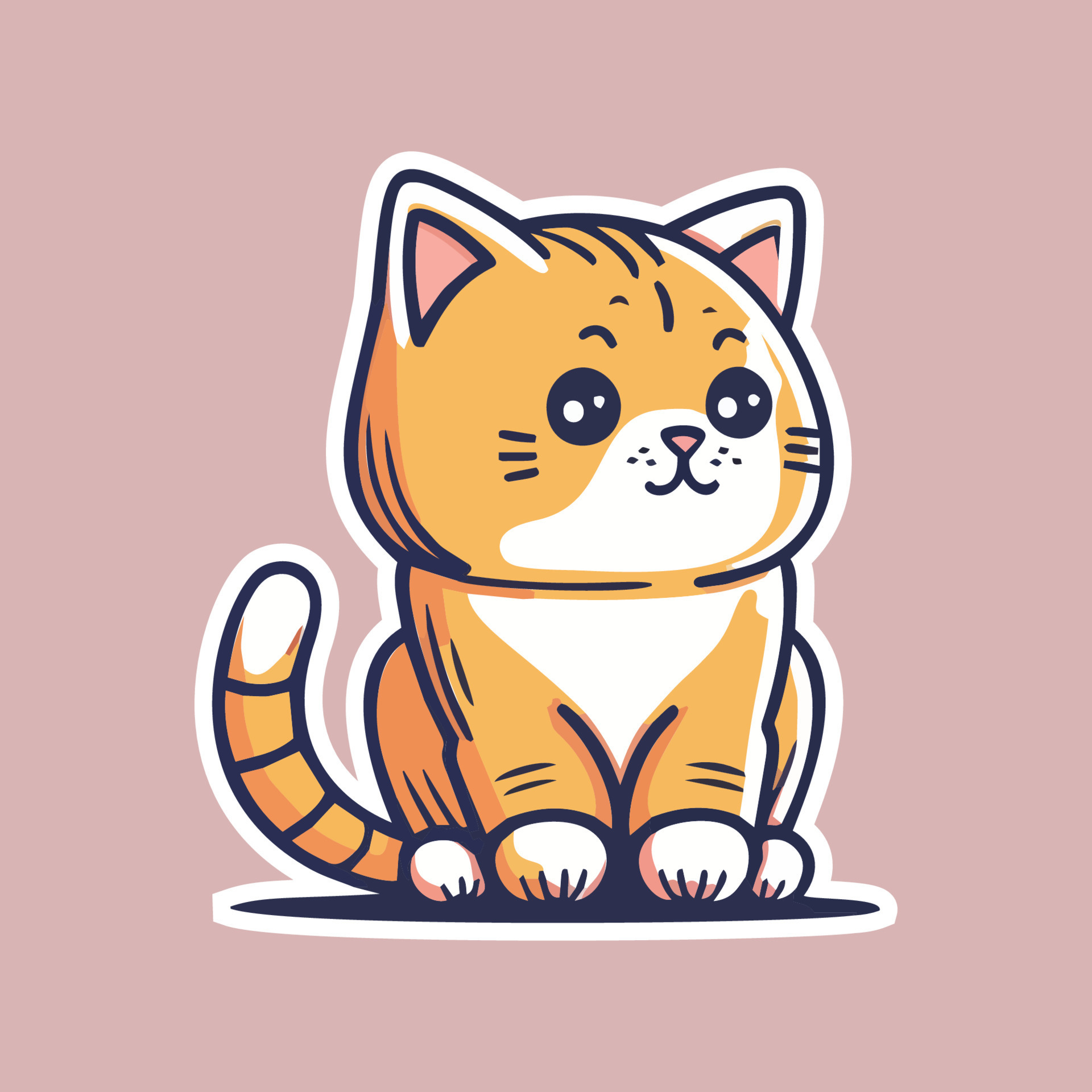 Draw vector illustration character design collection stickers funny cats  Doodle cartoon style 17189632 Vector Art at Vecteezy