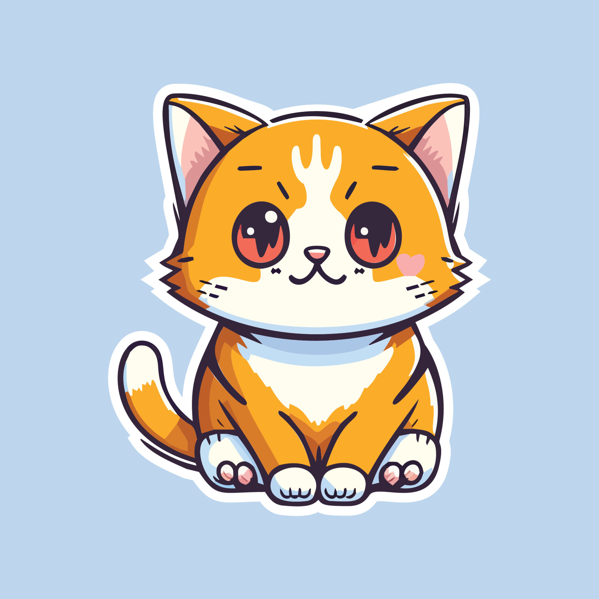 Draw vector illustration character design collection stickers funny cats  Doodle cartoon style 17189667 Vector Art at Vecteezy