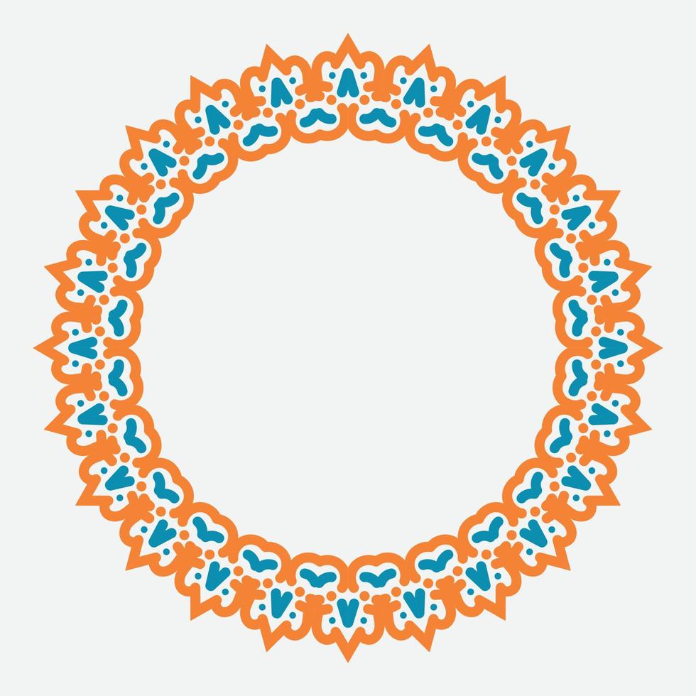 decorative round frame. circle frame. Vector design element.