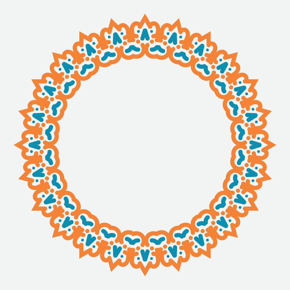 decorative round frame. circle frame. Vector design element.