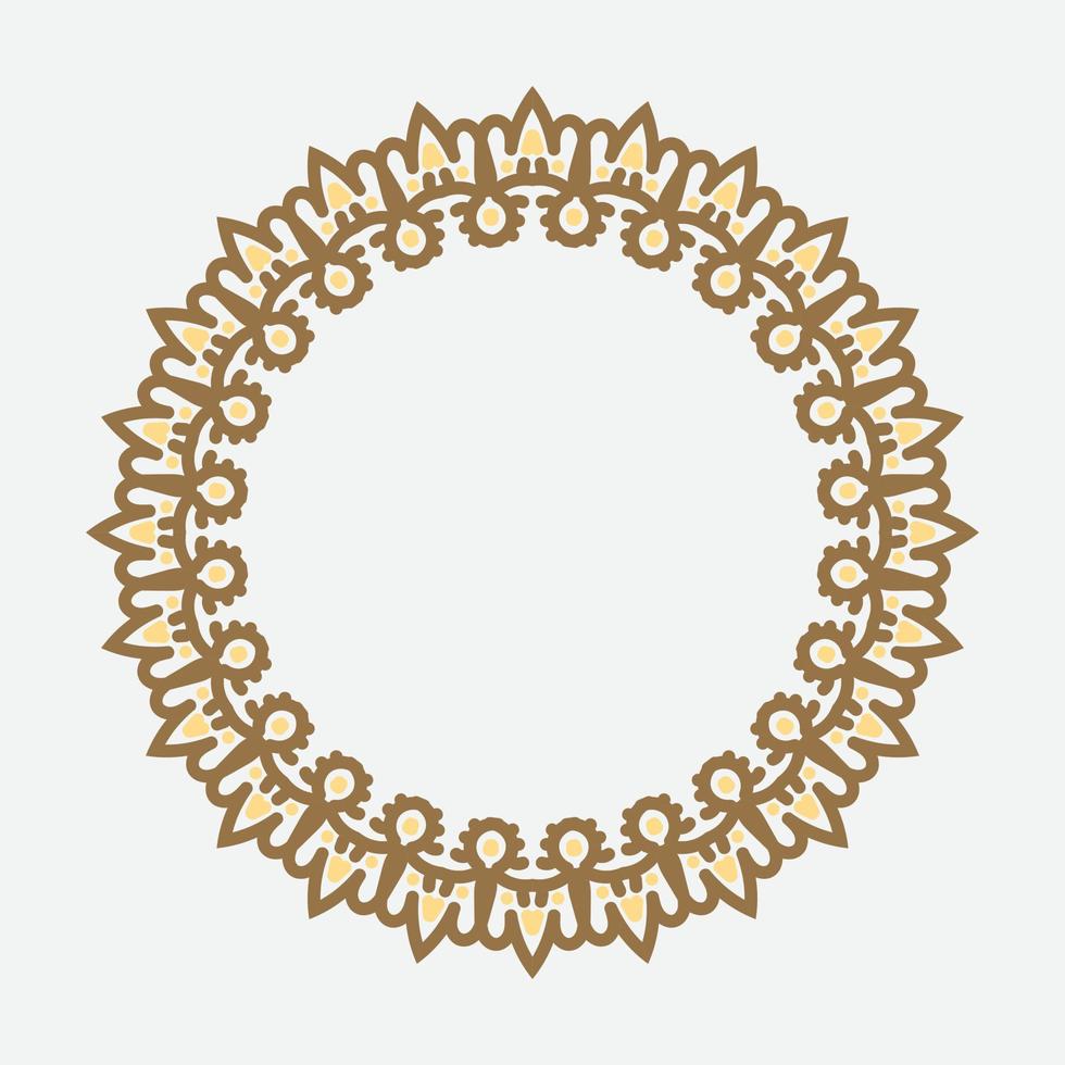 decorative round frame. circle frame. Vector design element.