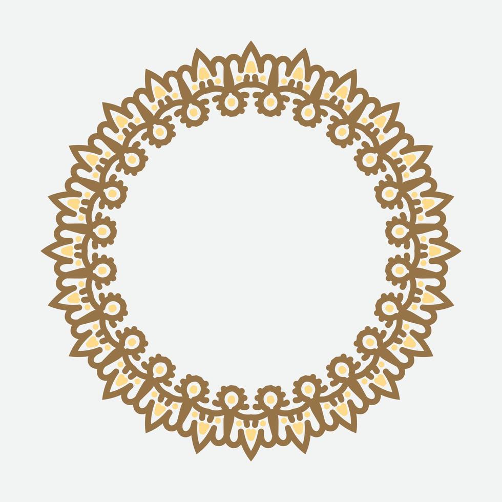 decorative round frame. circle frame. Vector design element.