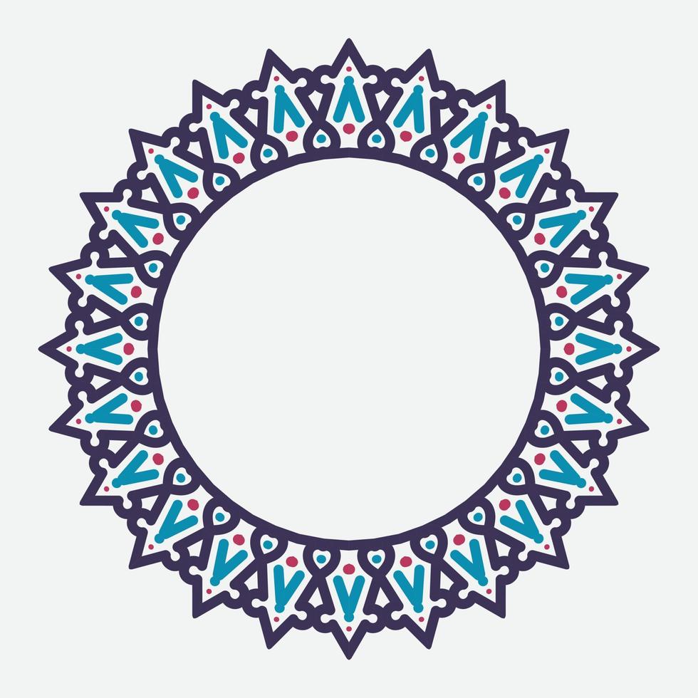 decorative round frame. circle frame. Vector design element.