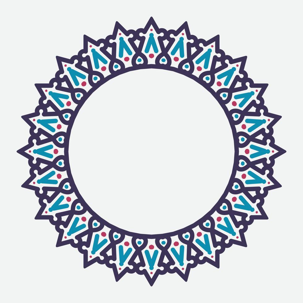 decorative round frame. circle frame. Vector design element.