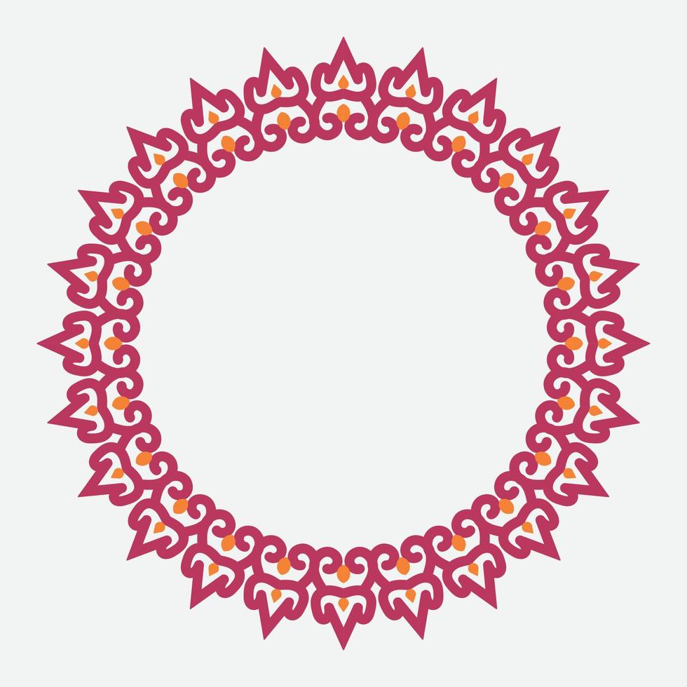 decorative round frame. circle frame. Vector design element.