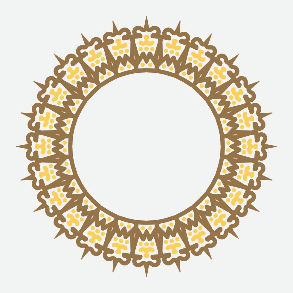 decorative round frame. circle frame. Vector design element.