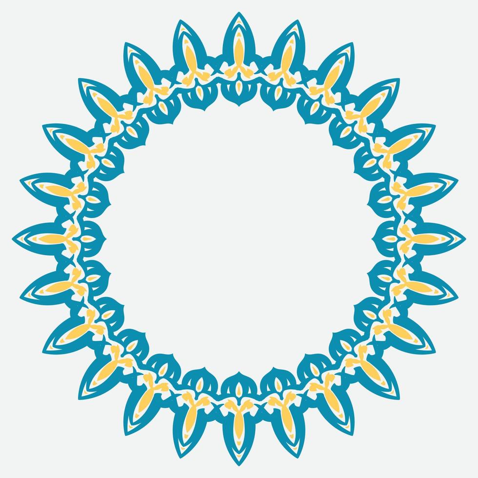 decorative round frame. circle frame. Vector design element.