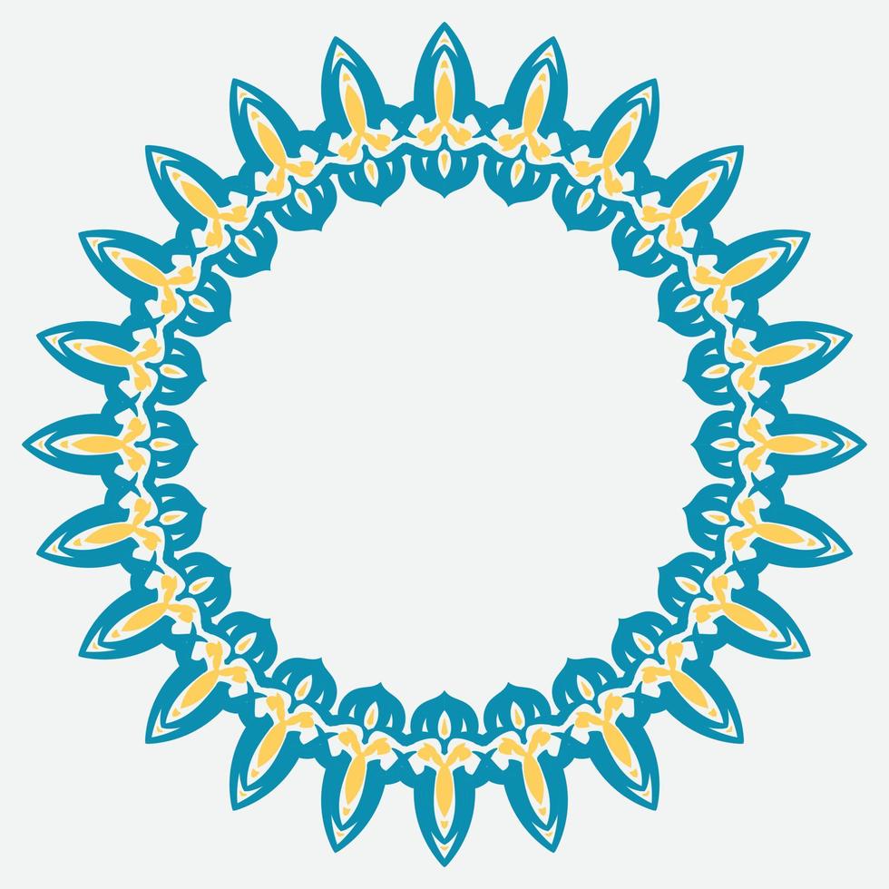 decorative round frame. circle frame. Vector design element.