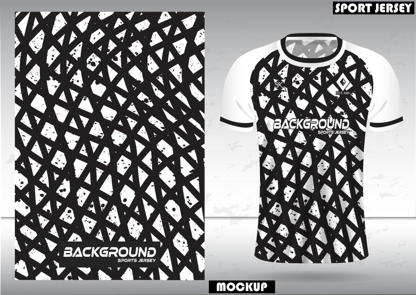 Fabric textile for Sport t-shirt, Soccer jerseys, and mockups for the football club. uniform front view. vector