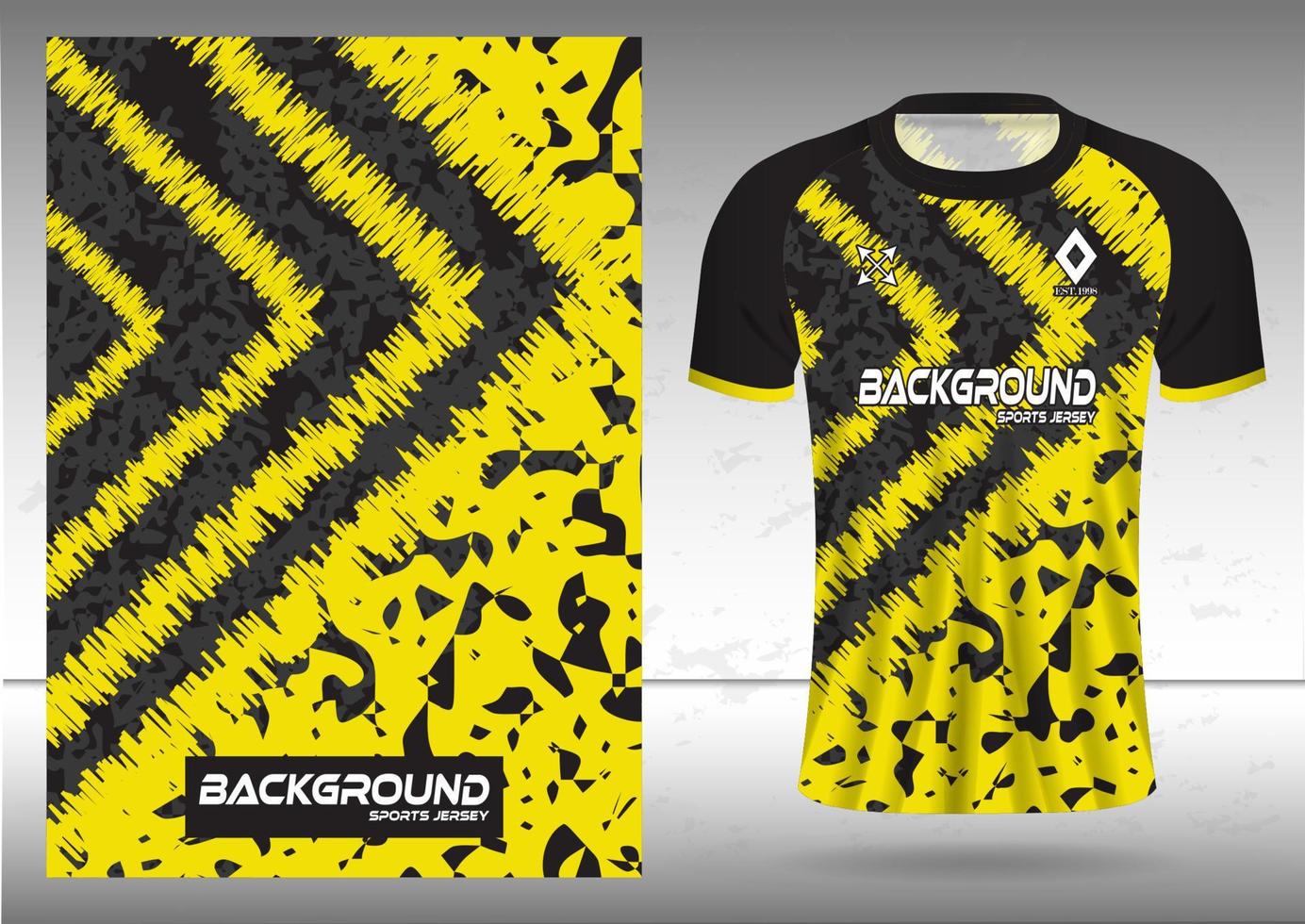 Fabric textile for Sport t-shirt, Soccer jerseys, and mockups for the football club. uniform front view. vector