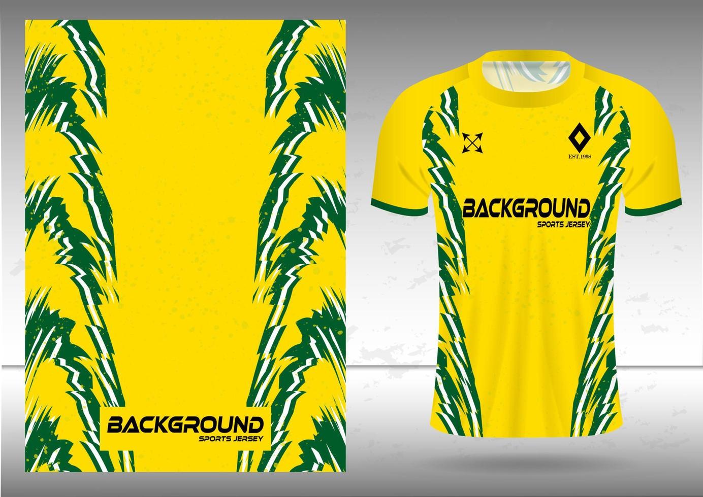 Fabric textile for Sport t-shirt, Soccer jerseys, and mockups for the football club. uniform front view. vector