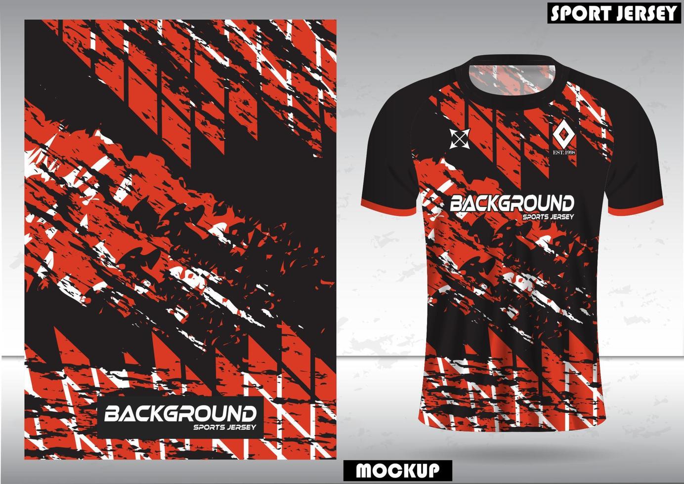 Fabric textile for Sport t-shirt, Soccer jerseys, and mockups for the football club. uniform front view. vector