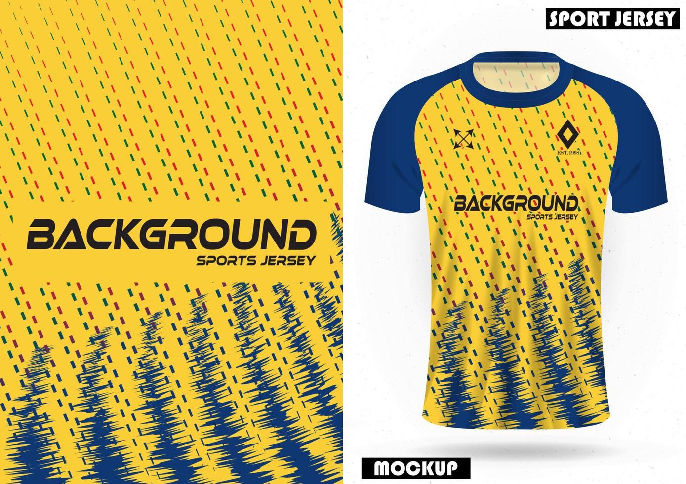 Fabric textile for Sport t-shirt, Soccer jerseys, and mockups for the football club. uniform front view. vector