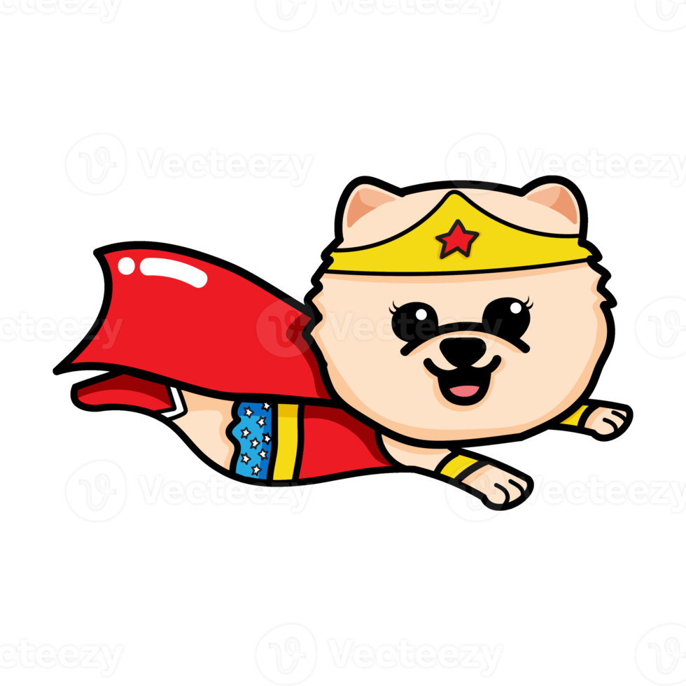 Superhelden-Hund, niedliche ClipArt, ClipArt für den persönlichen und kommerziellen Gebrauch, digitale ClipArt zum Download png