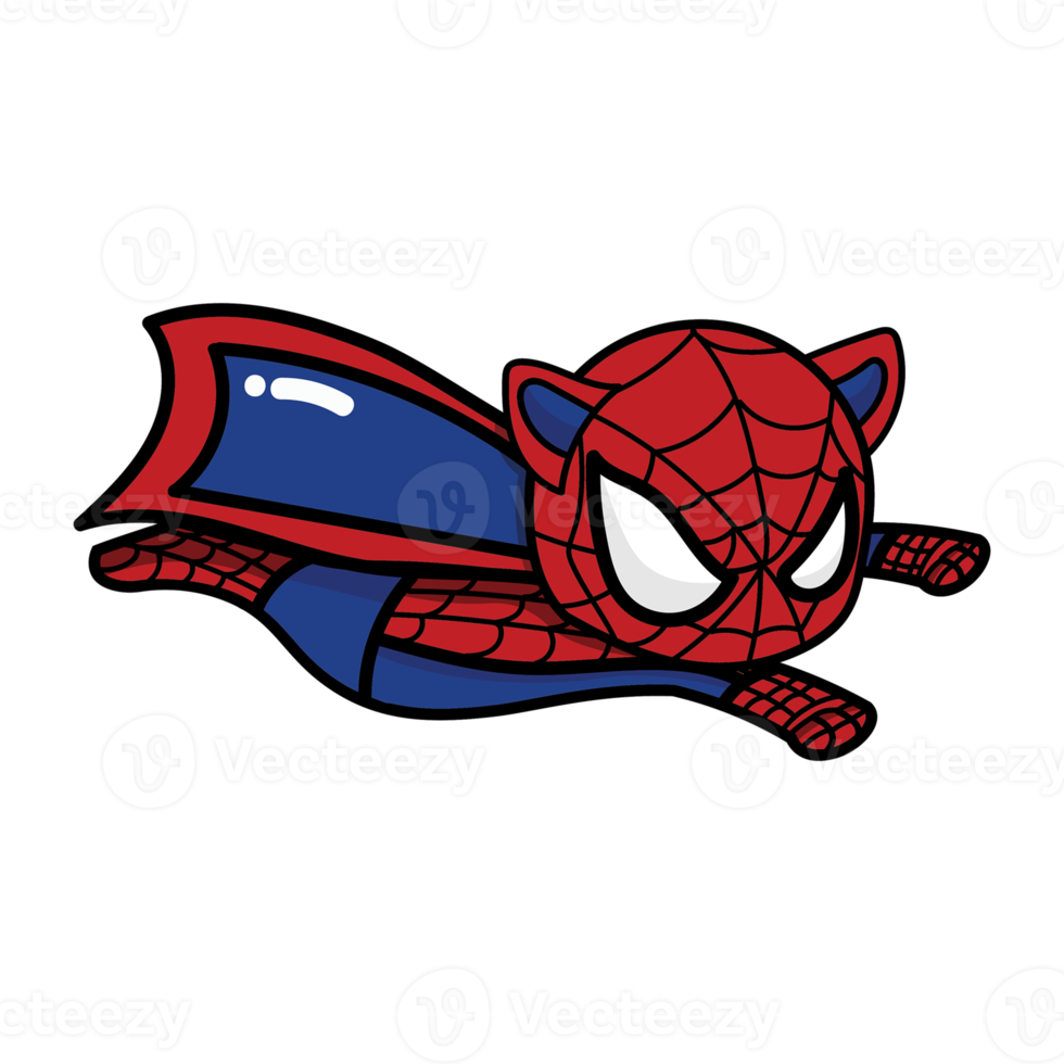 Free Super Hero cat , Cute clip art ,Clip Art for Personal and Commercial  use, Digital clip art for Download 17190081 PNG with Transparent Background