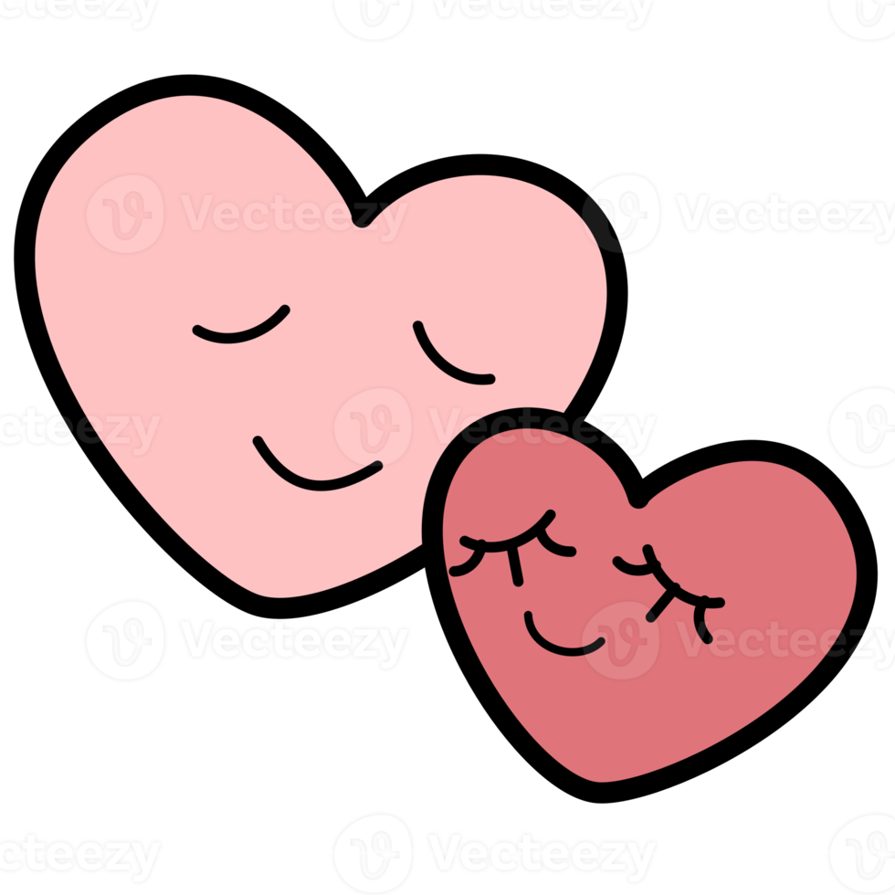 Cute Valentine Doodle Decorations PNG