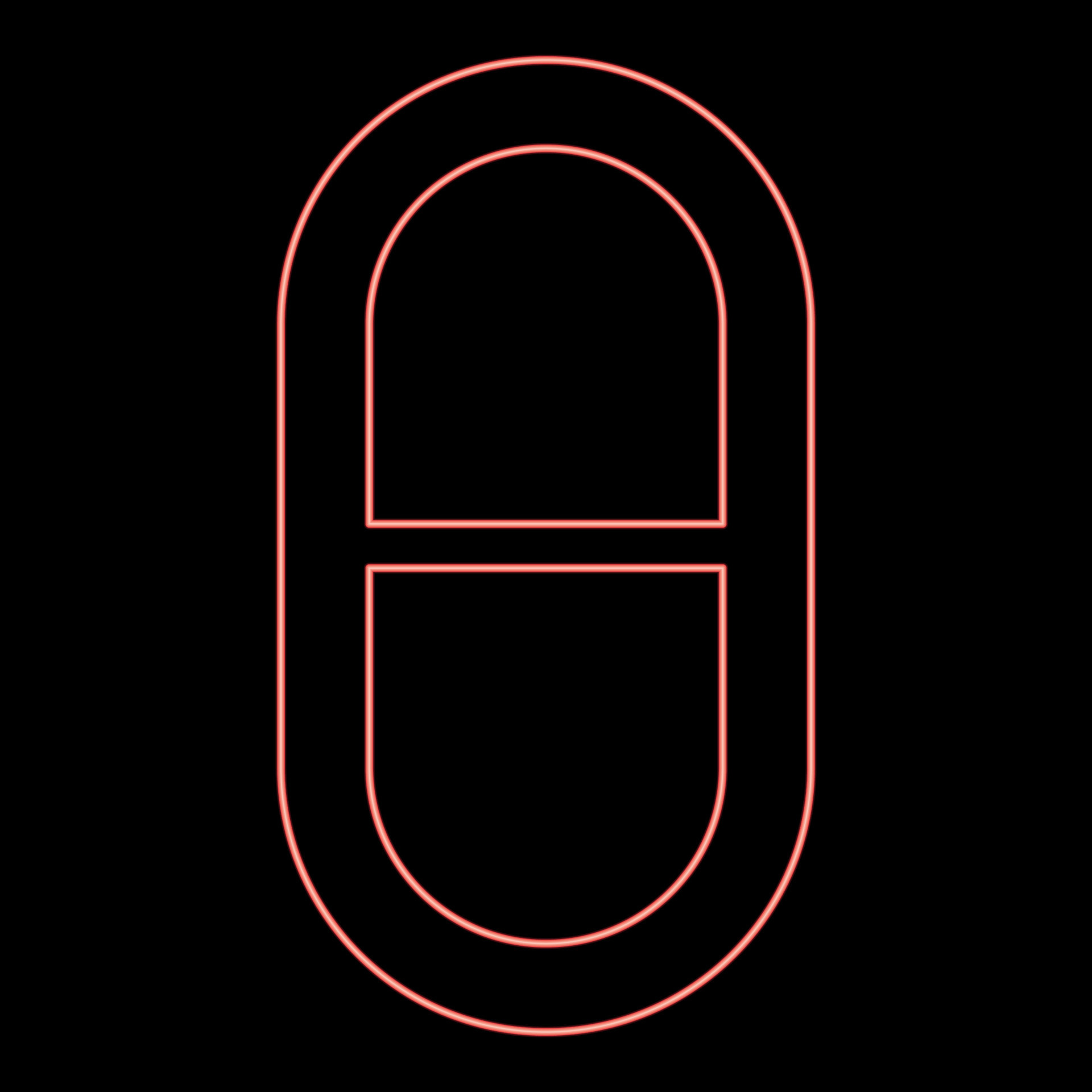 Neon theta greek small symbol lowercase letter font red color vector