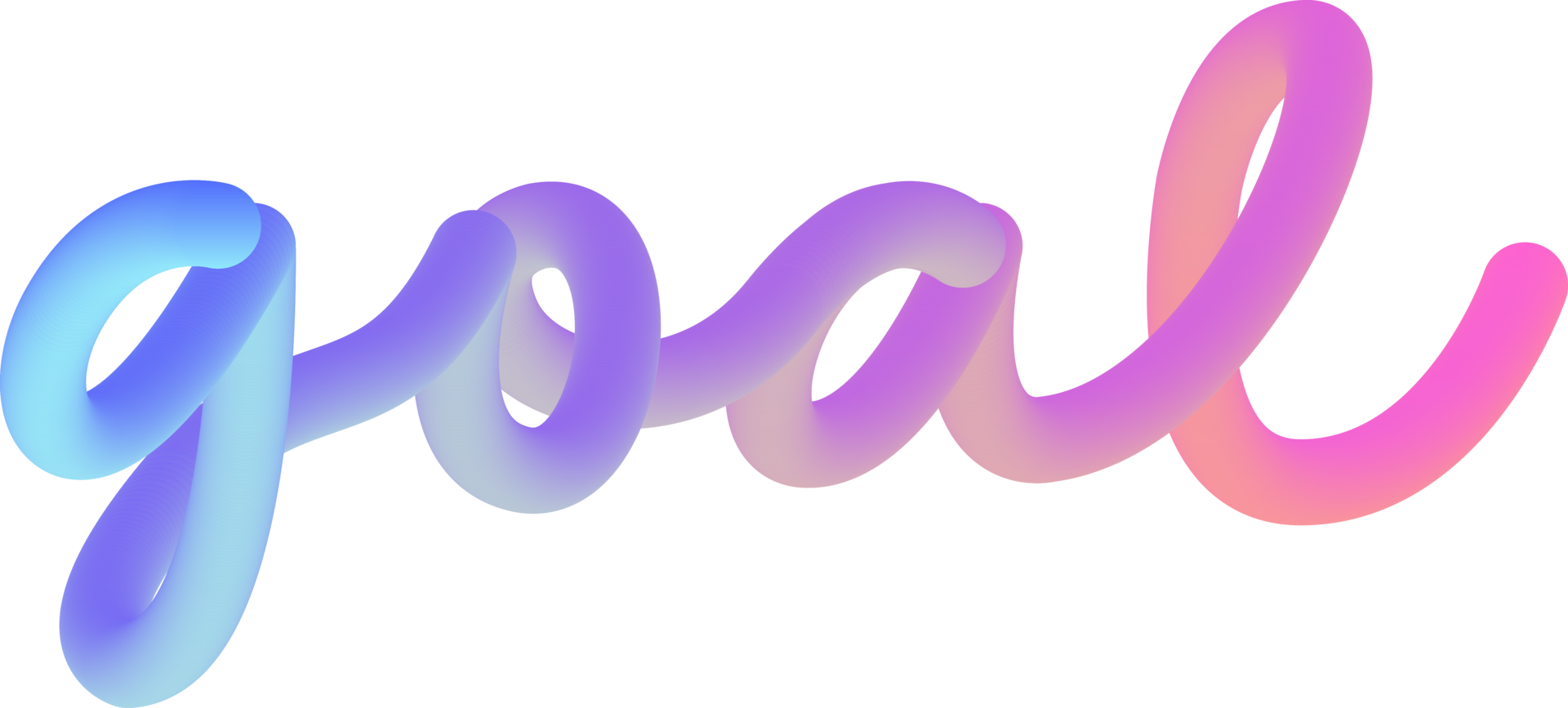 Goal text, lettering, digital planner sticker, and 3D text 17190290 PNG