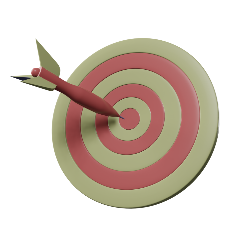 3d Shooting Target Isolated on Transparent Background png