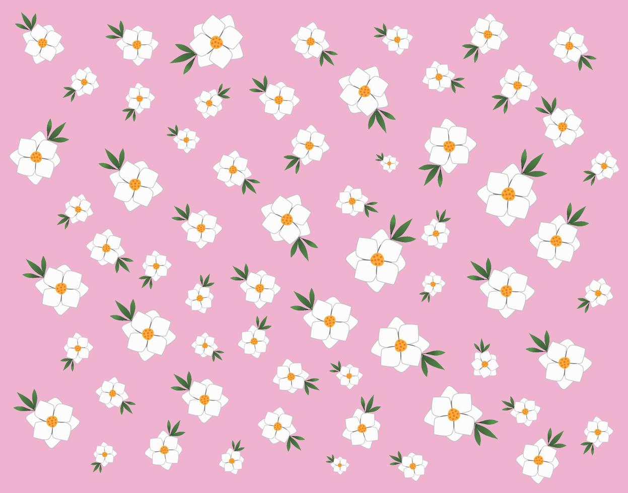 jasmine pattern background illustration vector