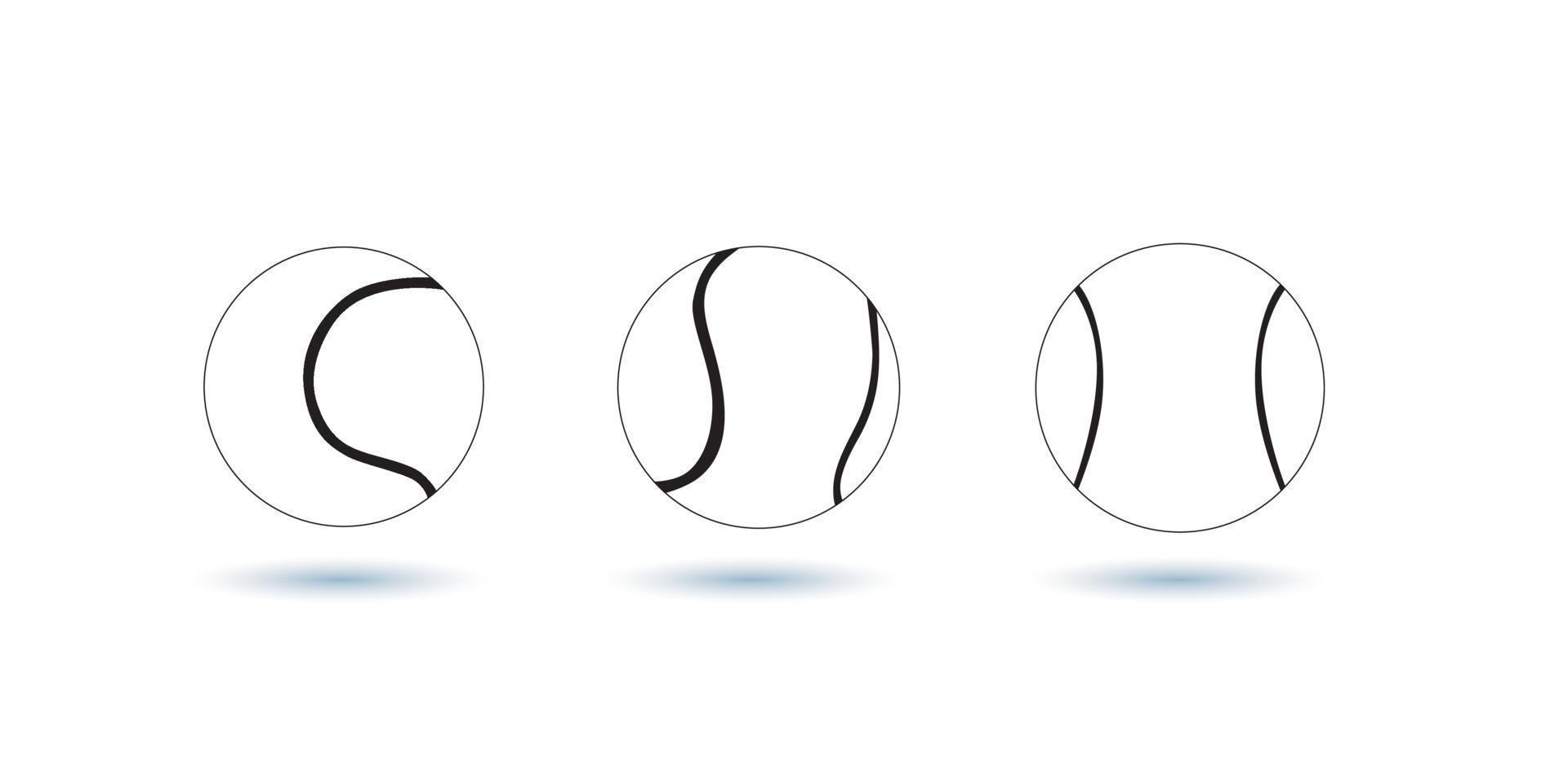 Vector illustration tennis ball