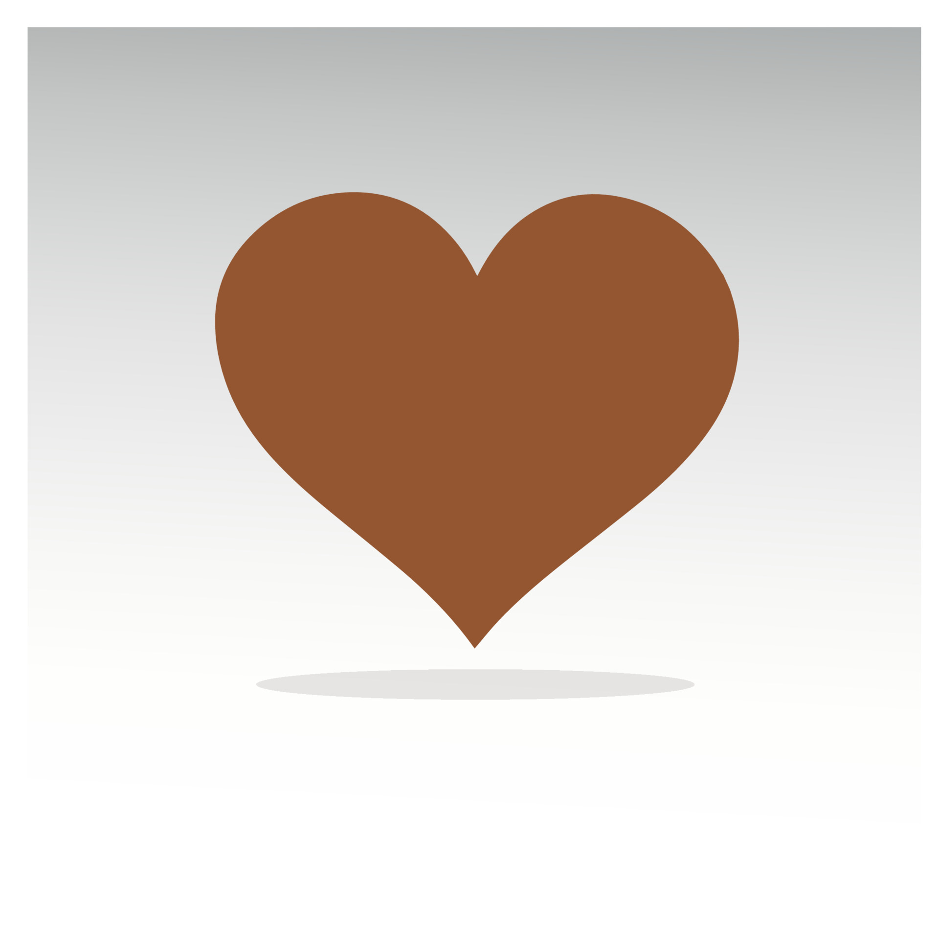 Brown heart vector illustration 17190923 Vector Art at Vecteezy