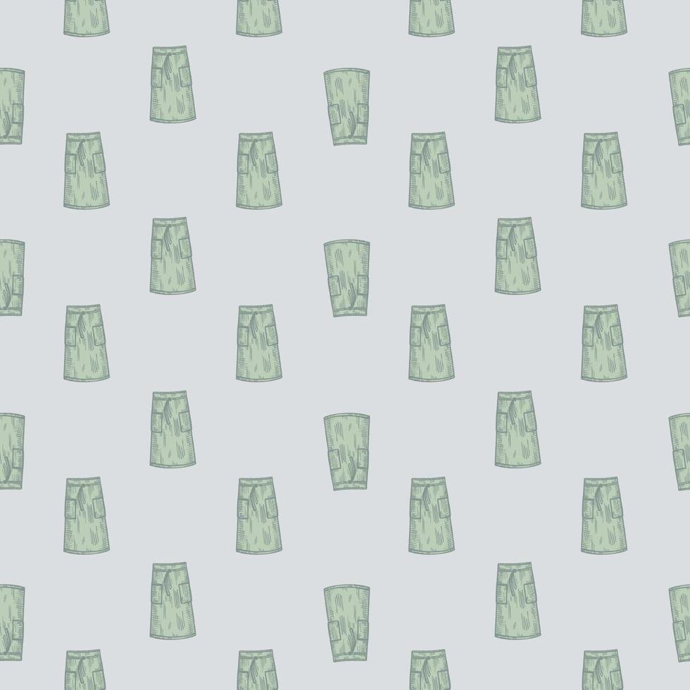Aprons engraved seamless pattern. Vintage background for kitchen in hand drawn style. Vector repeated texture for print, fabric, wrapping, wallpaper, tissue.