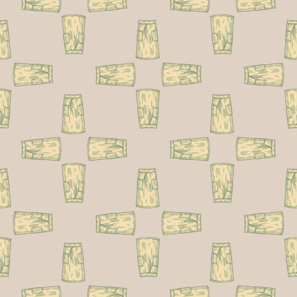Aprons engraved seamless pattern. Vintage background for kitchen in hand drawn style. Vector repeated texture for print, fabric, wrapping, wallpaper, tissue.