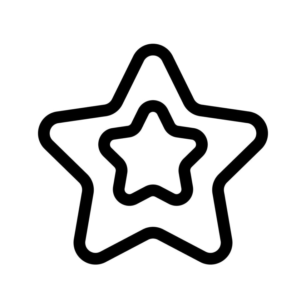 línea de icono de super estrella aislada sobre fondo blanco. icono negro plano y delgado en el estilo de contorno moderno. símbolo lineal y trazo editable. ilustración de vector de trazo simple y perfecto de píxeles