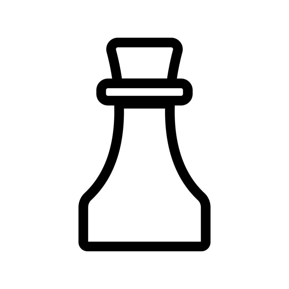 Chess icon line isolated on white background. Black flat thin icon on modern outline style. Linear symbol and editable stroke. Simple and pixel perfect stroke vector illustration