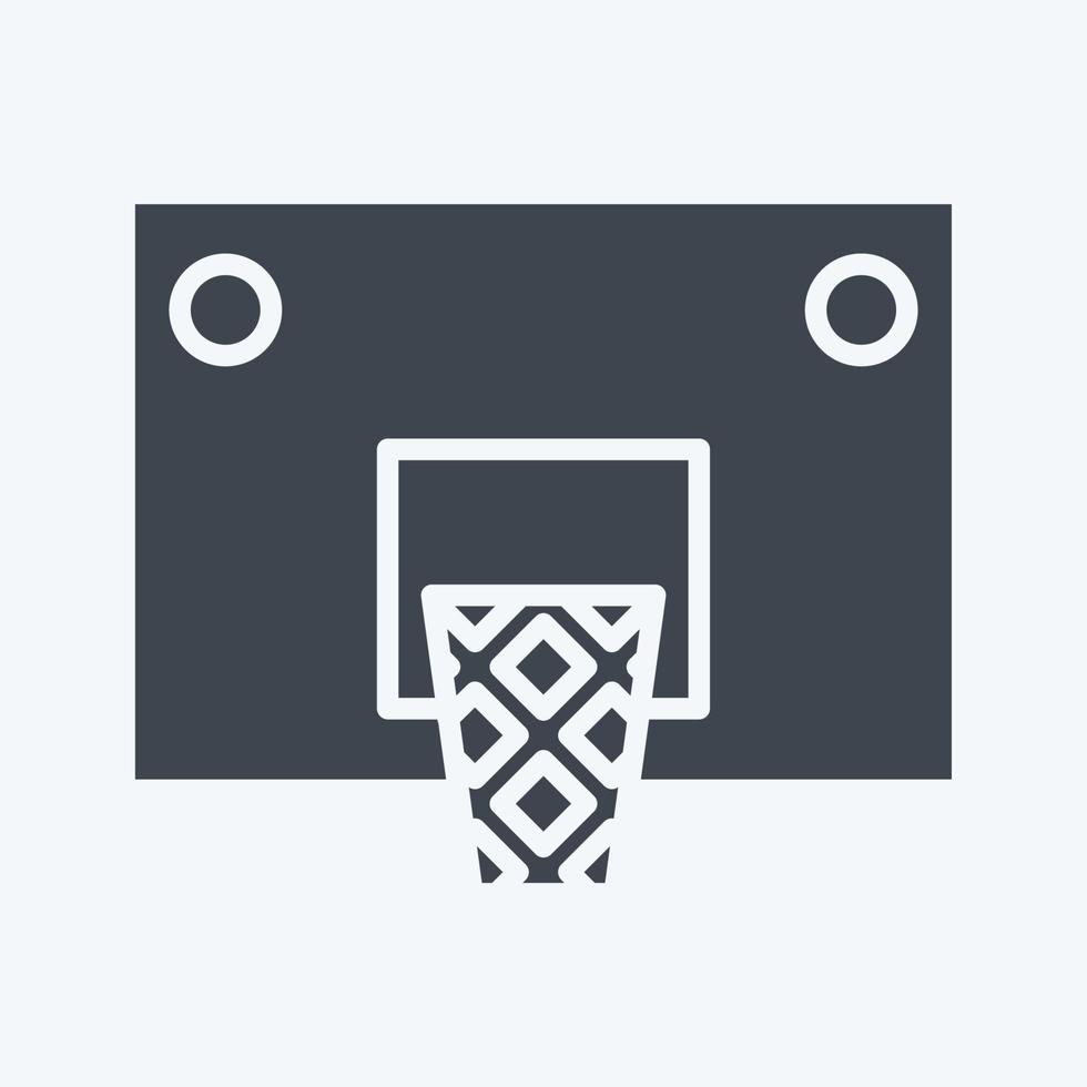 cesta de iconos. relacionado con el símbolo de equipamiento deportivo. estilo de glifo. diseño simple editable. ilustración sencilla vector