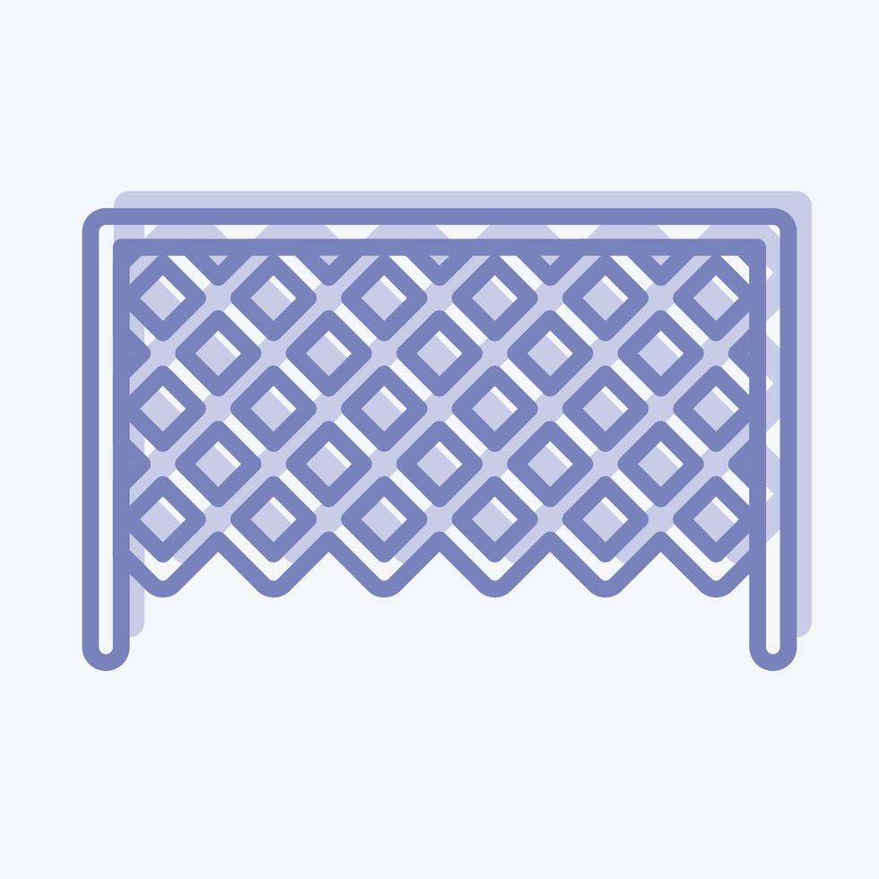 Icon Soccer Goal. related to Sports Equipment symbol. two tone style. simple design editable. simple illustration vector