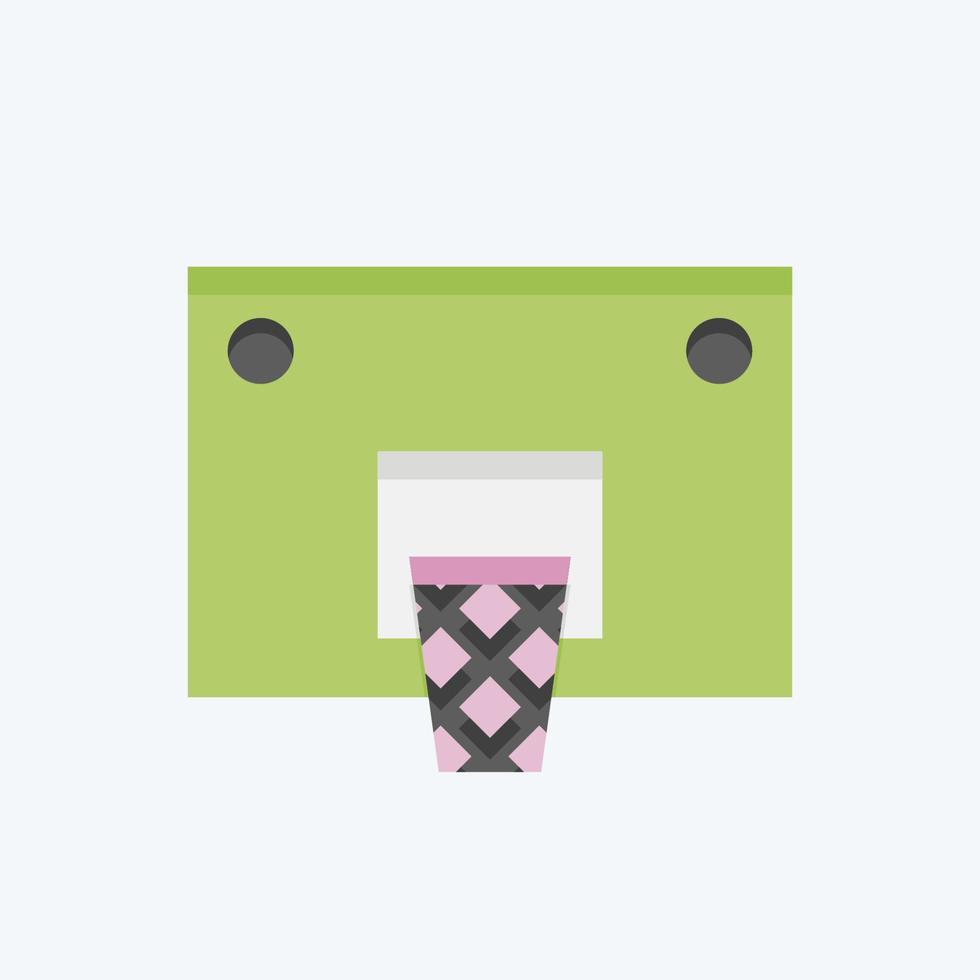 Icon Basket. related to Sports Equipment symbol. flat style. simple design editable. simple illustration vector