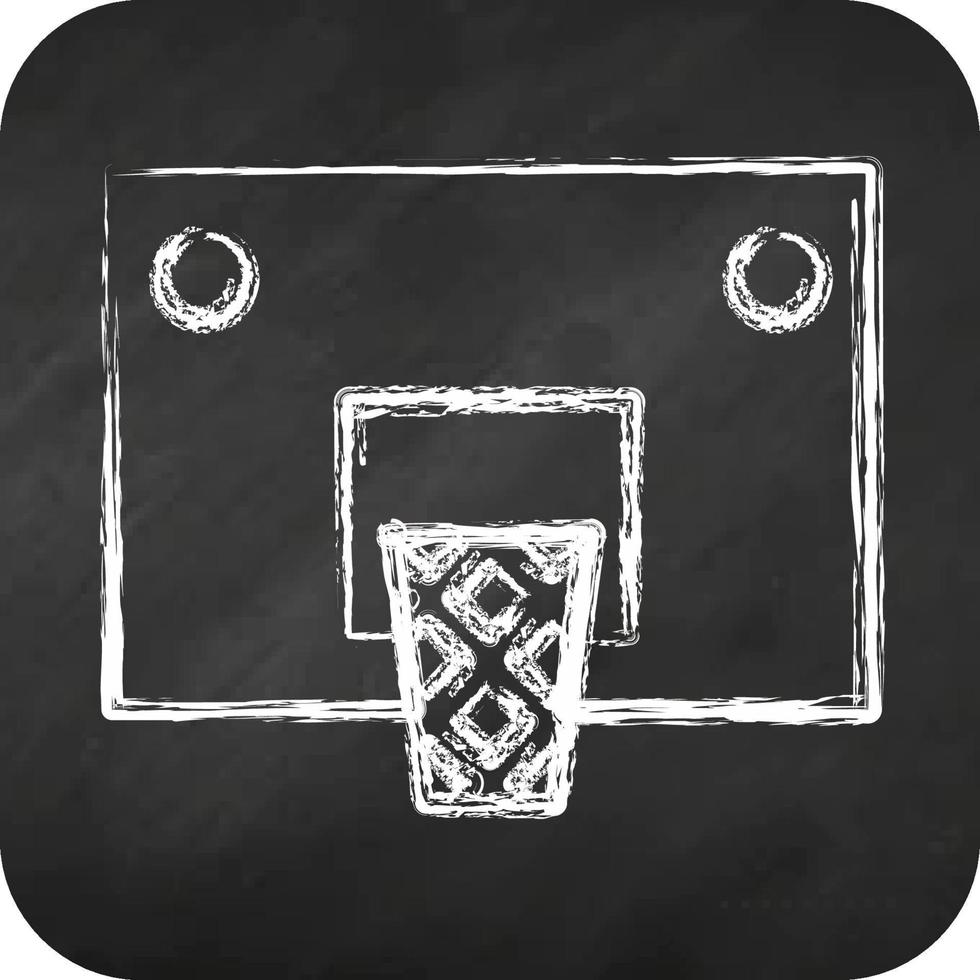 Icon Basket. related to Sports Equipment symbol. chalk style. simple design editable. simple illustration vector