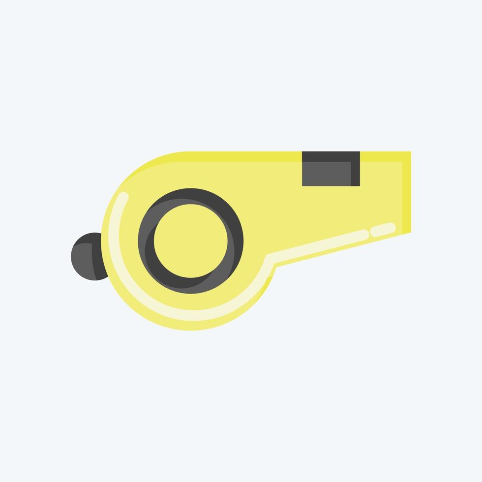 Icon Whistle. related to Sports Equipment symbol. flat style. simple design editable. simple illustration vector