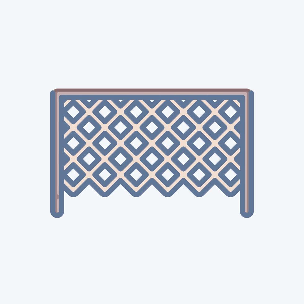Icon Soccer Goal. related to Sports Equipment symbol. doodle style. simple design editable. simple illustration vector